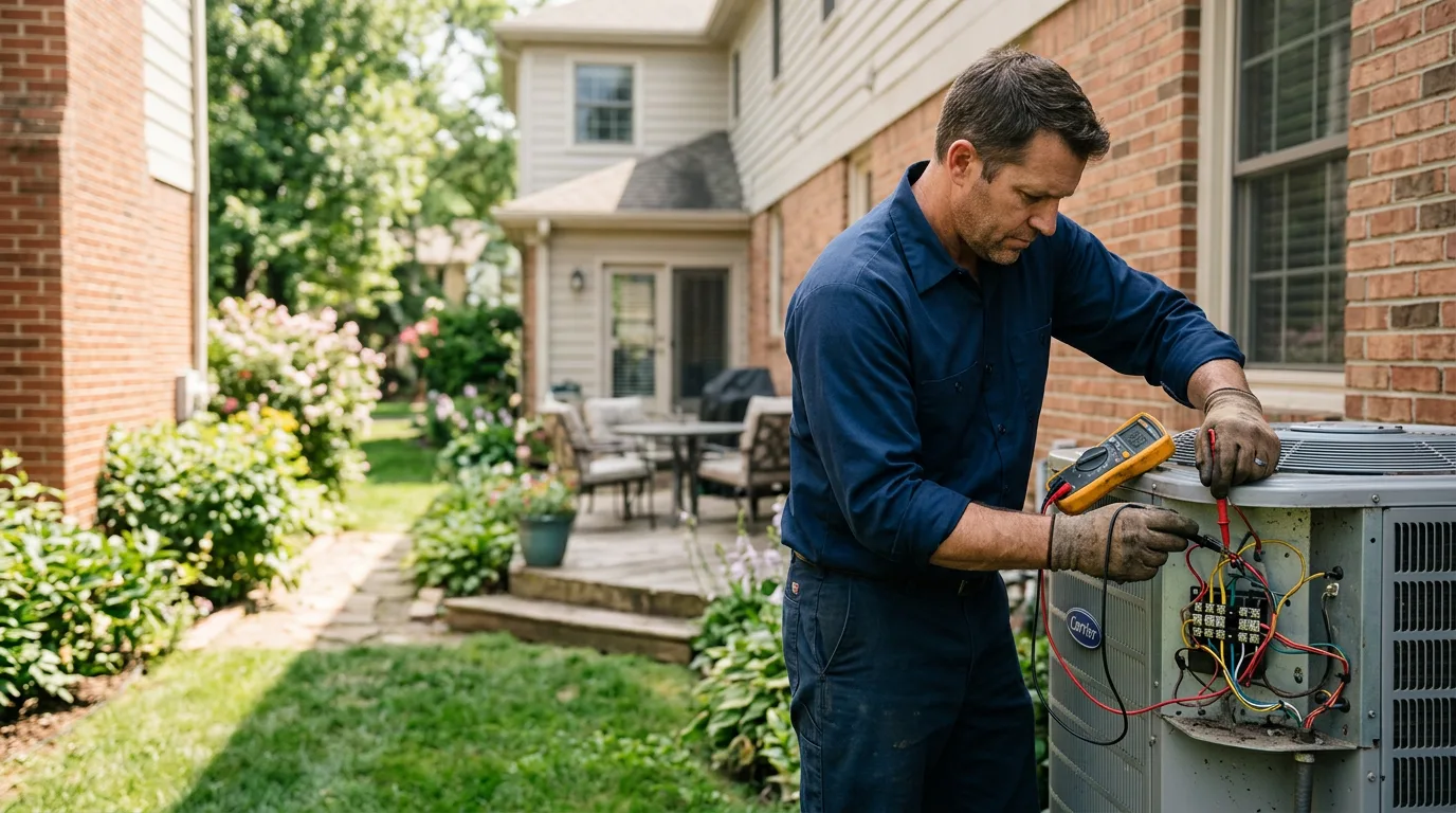 HVAC technician working near Tokio, TX